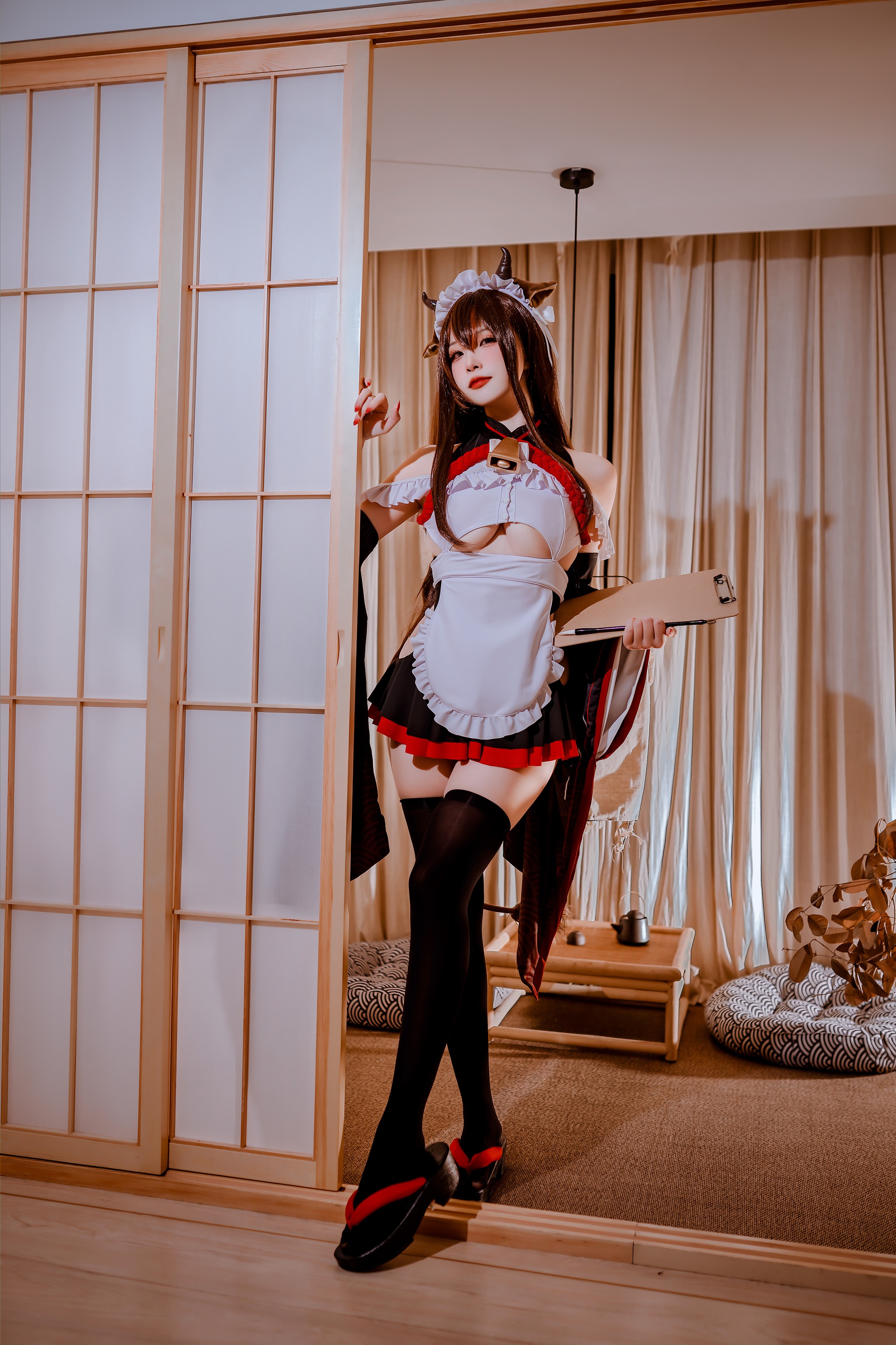 图片[1]-二佐Nisa – NO.151 碧蓝樫野女仆[33P]-XikXak